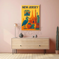 New Jersey Heritage Travel Poster PosterGoat