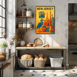 New Jersey Heritage Travel Poster PosterGoat