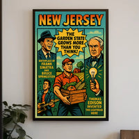 New Jersey The Garden State Wall Art Print PosterGoat