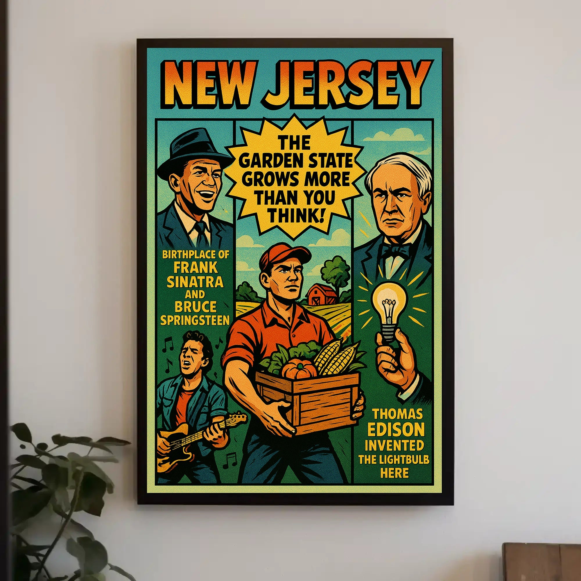New Jersey The Garden State Wall Art Print PosterGoat
