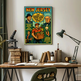 New Jersey The Garden State Wall Art Print PosterGoat