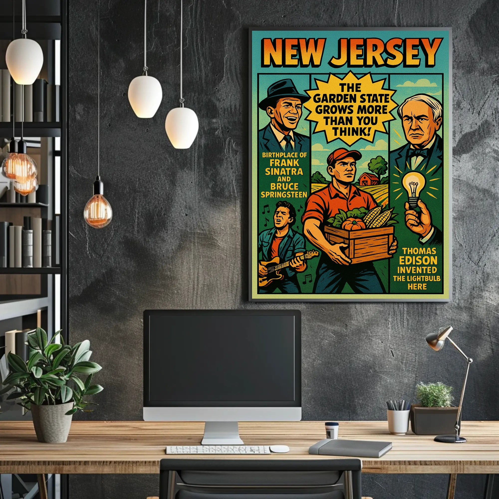 New Jersey The Garden State Wall Art Print PosterGoat