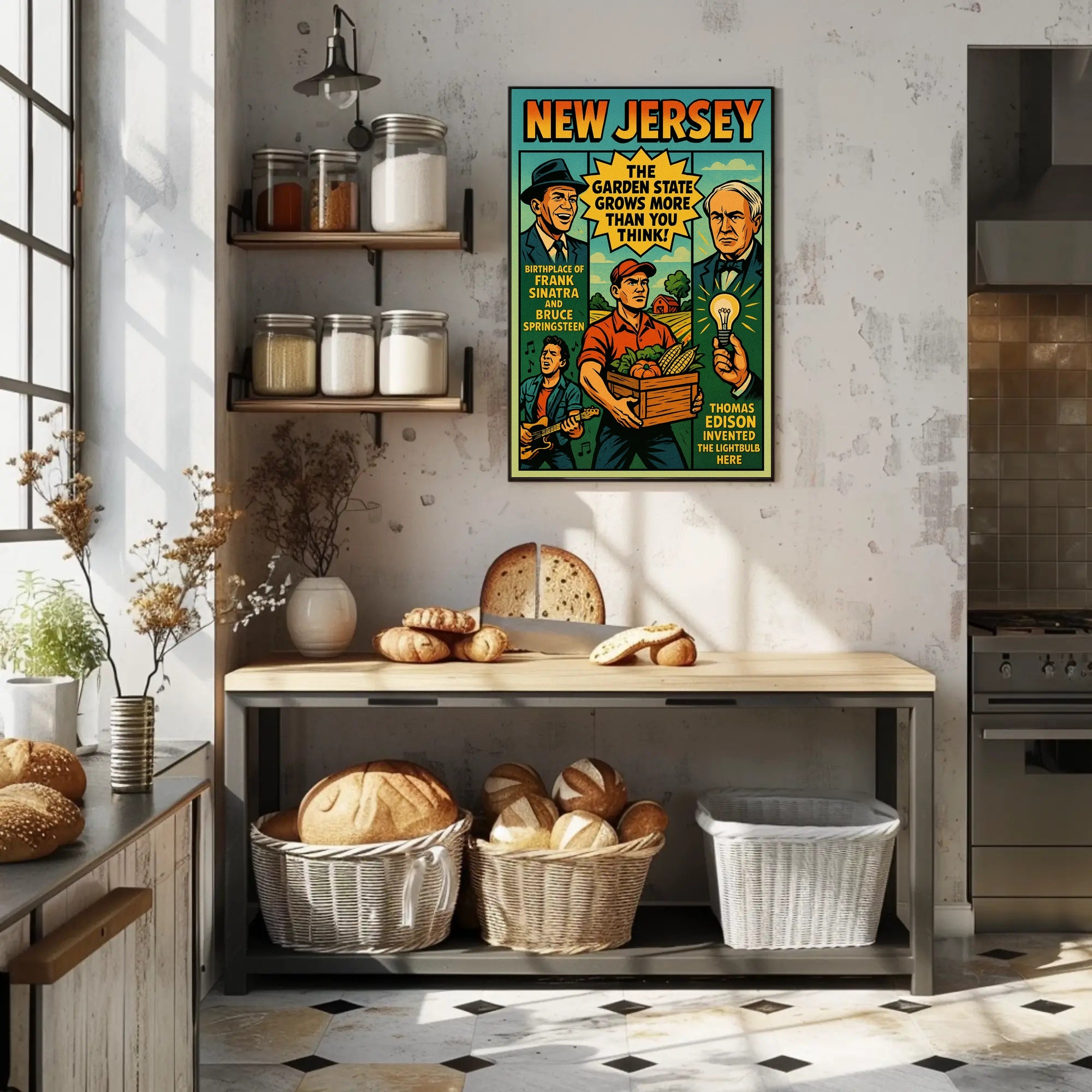 New Jersey The Garden State Wall Art Print PosterGoat