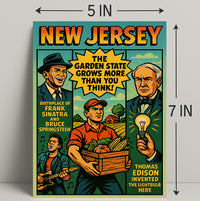 New Jersey The Garden State Wall Art Print PosterGoat