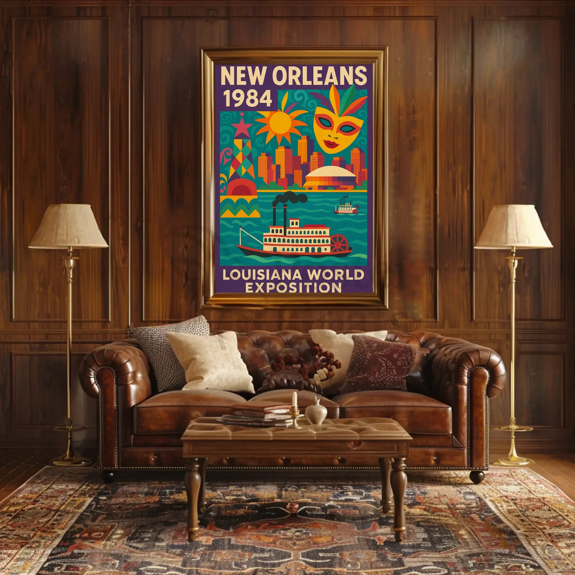 New Orleans 1984 Louisiana World Expo Travel Poster PosterGoat
