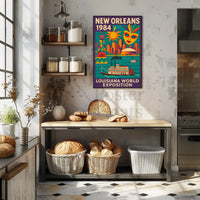 New Orleans 1984 Louisiana World Expo Travel Poster PosterGoat