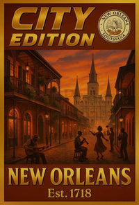 New Orleans Jazz Culture Vintage Travel Poster PosterGoat