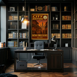 New Orleans Jazz Culture Vintage Travel Poster PosterGoat