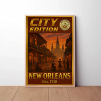 New Orleans Jazz Culture Vintage Travel Poster PosterGoat