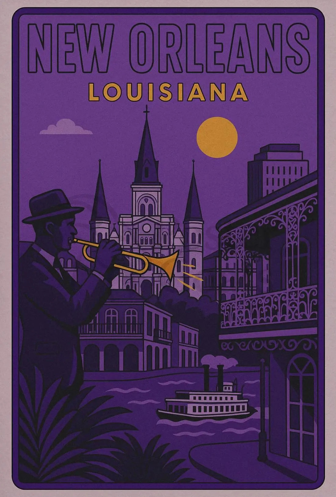 New Orleans Jazz Heritage Art Cultural or Heritage Poster PosterGoat