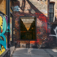 New Orleans Nightlife Jazz Scene Travel Poster PosterGoat