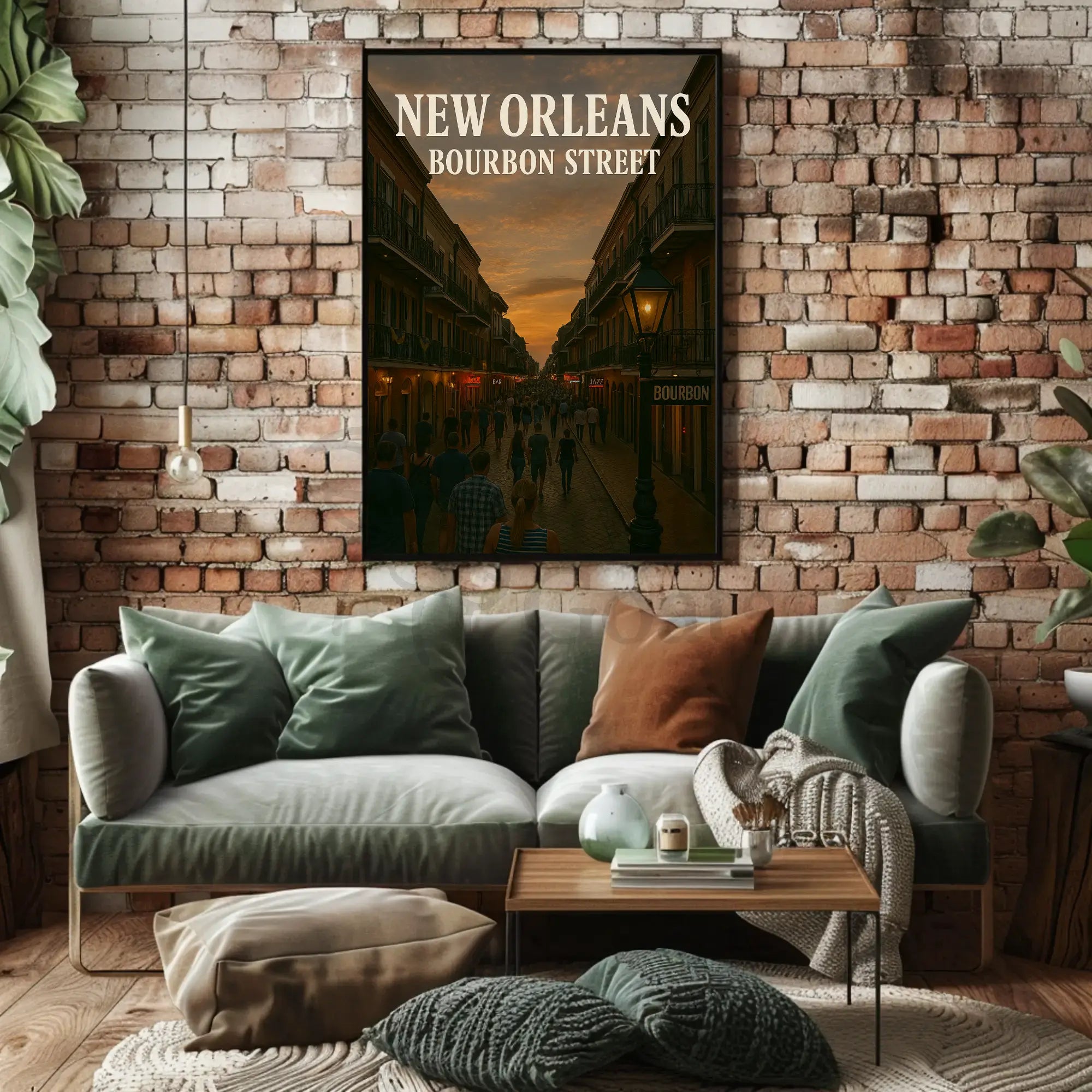 New Orleans Nightlife Jazz Scene Travel Poster PosterGoat