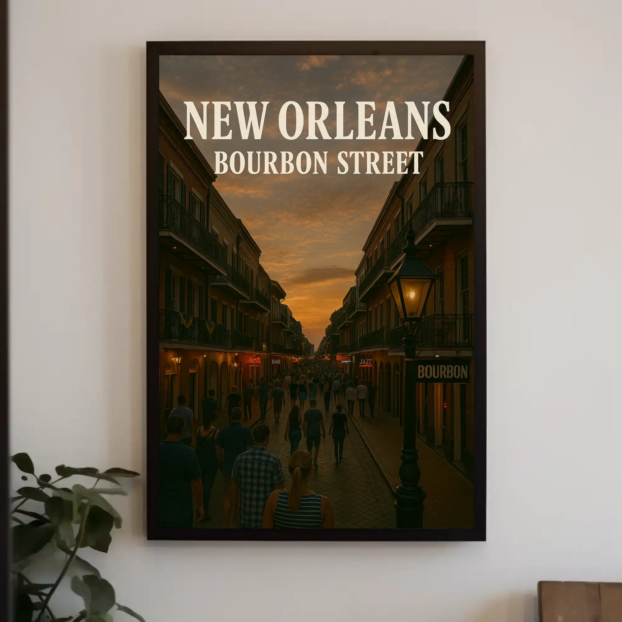 New Orleans Nightlife Jazz Scene Travel Poster PosterGoat