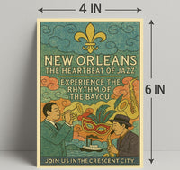 New Orleans The Heartbeat Of Jazz Poster PosterGoat