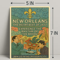 New Orleans The Heartbeat Of Jazz Poster PosterGoat