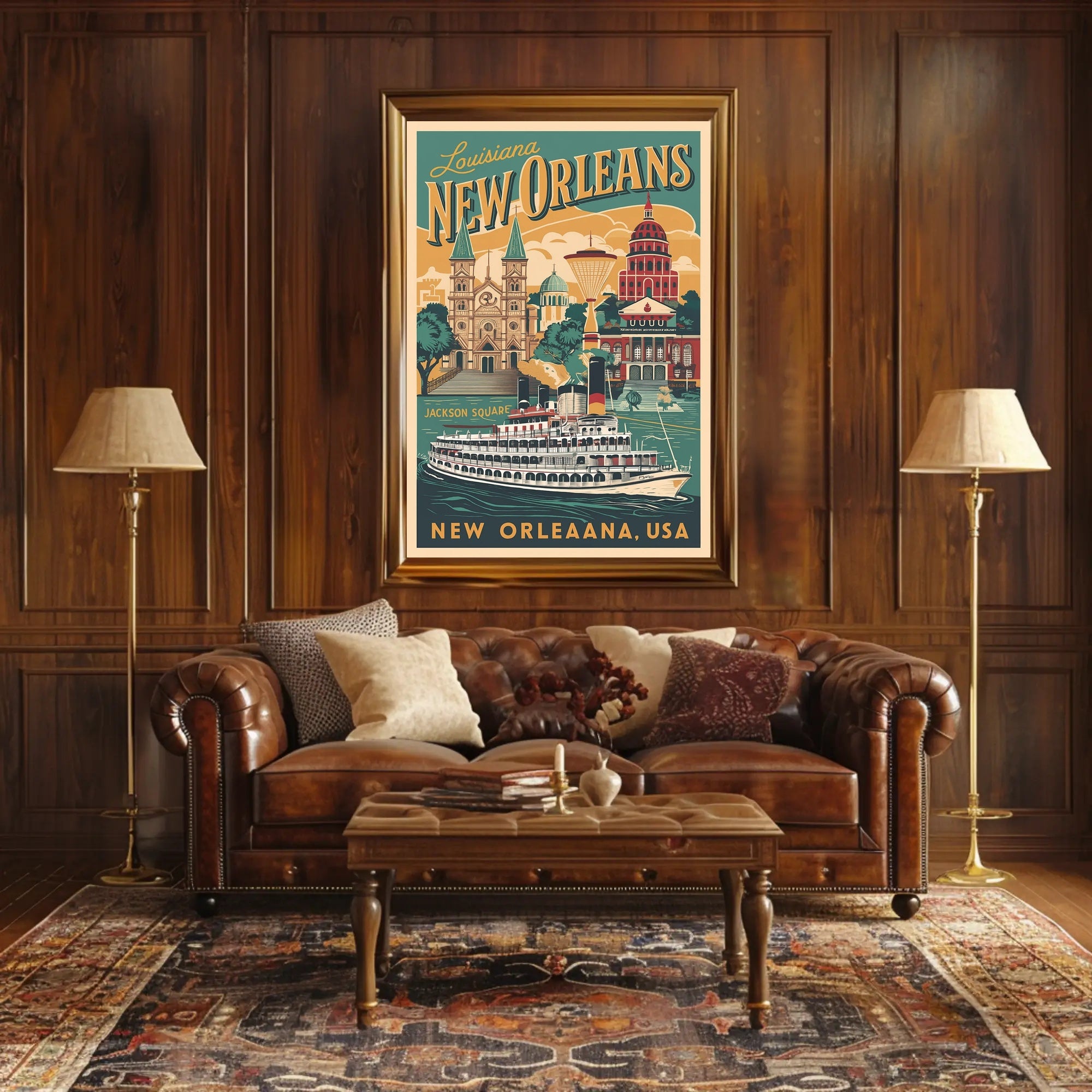 New Orleans Vintage Travel Poster PosterGoat