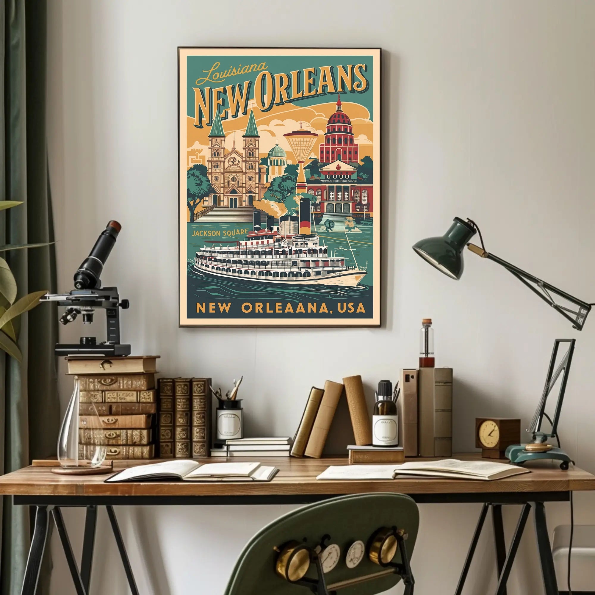 New Orleans Vintage Travel Poster PosterGoat