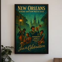 New Orleans Where Rhythm Meets Soul Poster PosterGoat