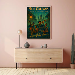 New Orleans Where Rhythm Meets Soul Poster PosterGoat