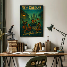 New Orleans Where Rhythm Meets Soul Poster PosterGoat