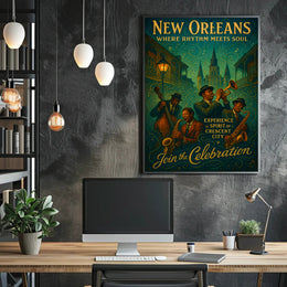 New Orleans Where Rhythm Meets Soul Poster PosterGoat