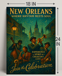 New Orleans Where Rhythm Meets Soul Poster PosterGoat