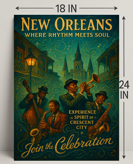 New Orleans Where Rhythm Meets Soul Poster PosterGoat