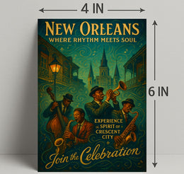 New Orleans Where Rhythm Meets Soul Poster PosterGoat