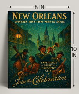 New Orleans Where Rhythm Meets Soul Poster PosterGoat
