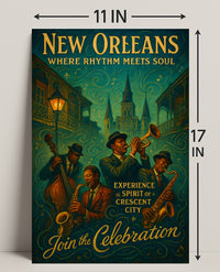 New Orleans Where Rhythm Meets Soul Poster PosterGoat
