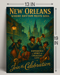 New Orleans Where Rhythm Meets Soul Poster PosterGoat