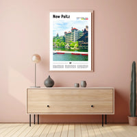 New Paltz Scenic View Print Travel Poster PosterGoat