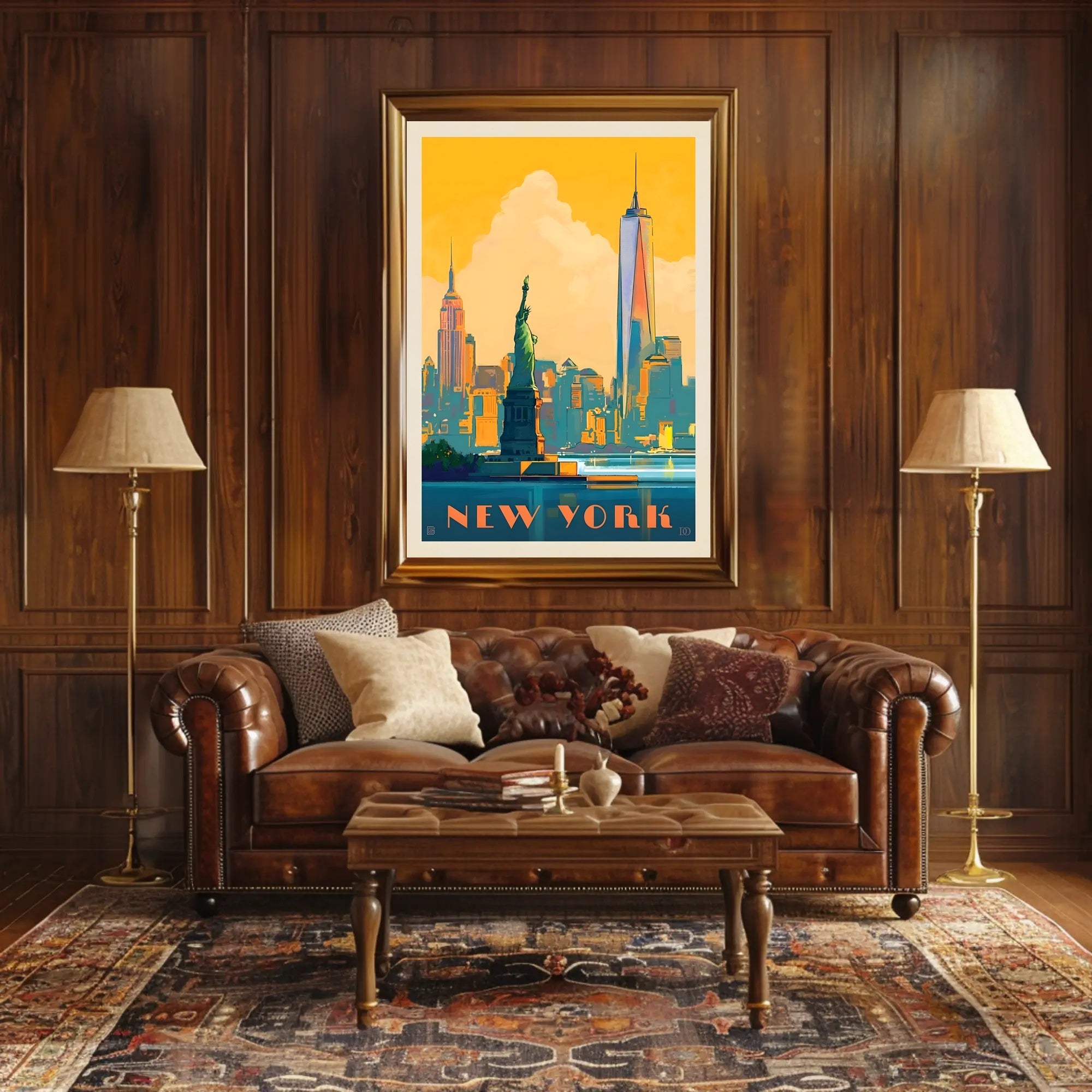 New York Adventure Vintage Travel Poster PosterGoat