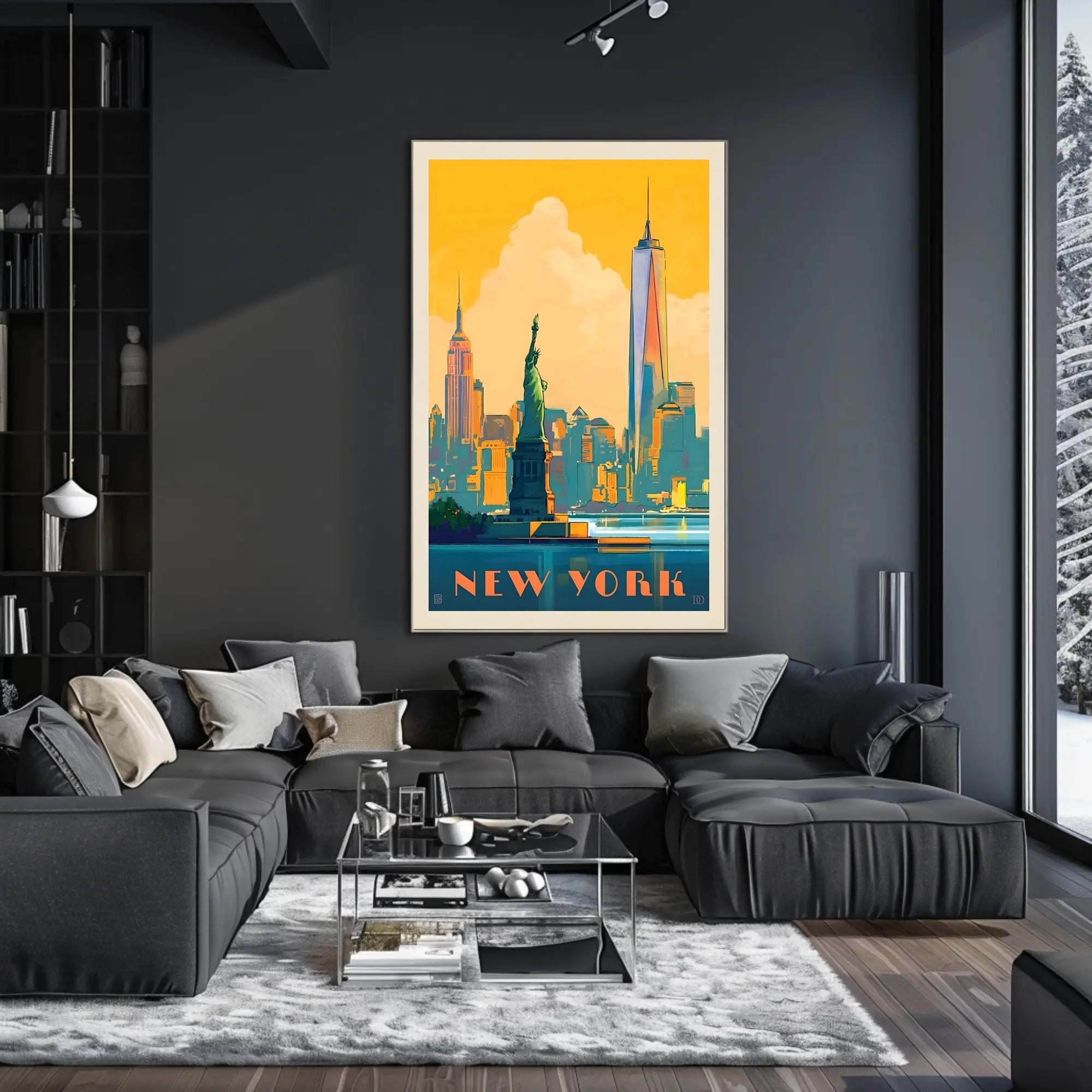 New York Adventure Vintage Travel Poster PosterGoat