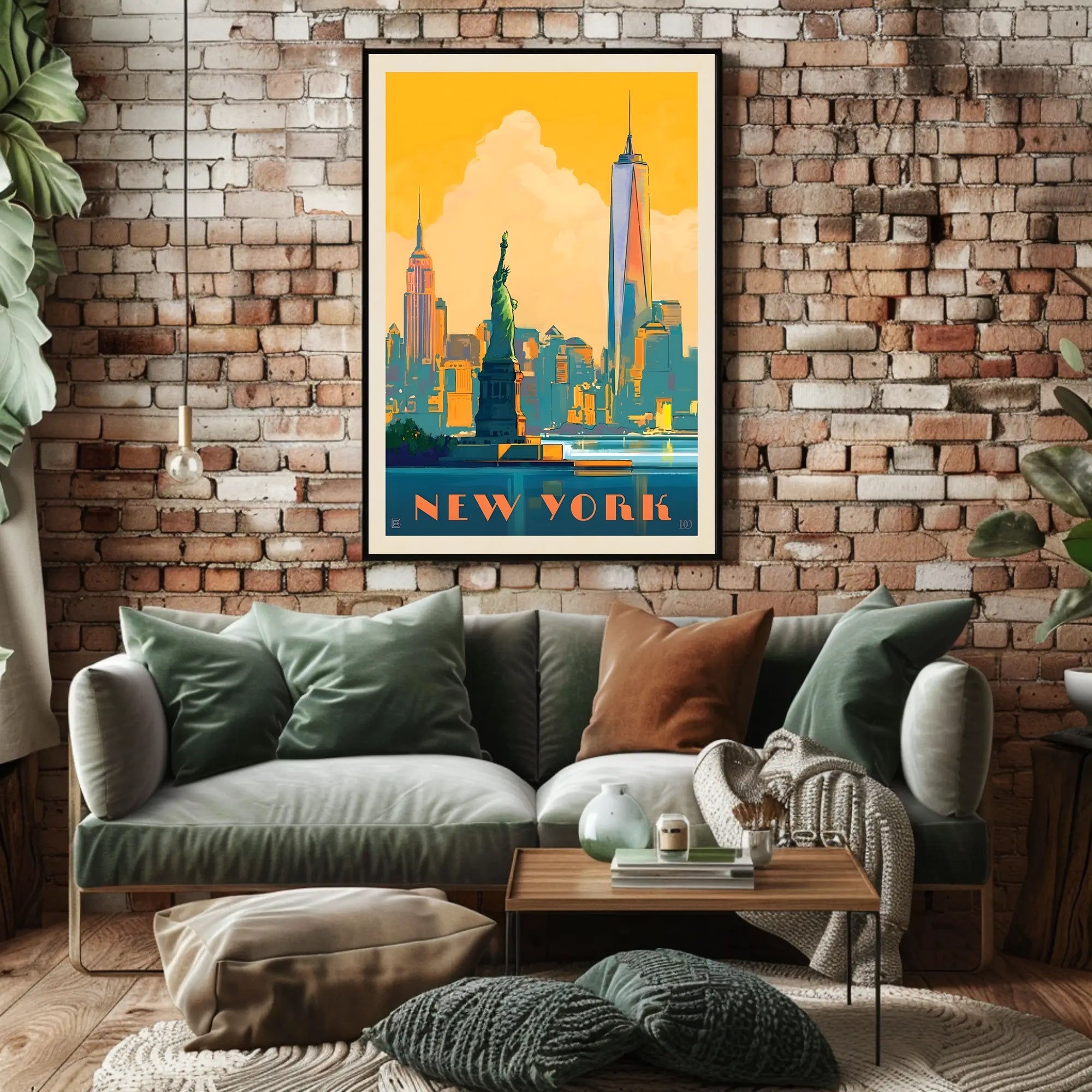 New York Adventure Vintage Travel Poster PosterGoat