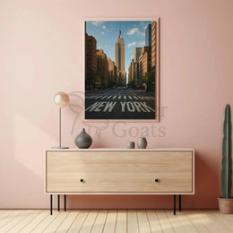 New York City Ambiance Urban Architecture Travel Poster PosterGoat