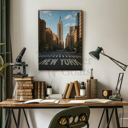 New York City Ambiance Urban Architecture Travel Poster PosterGoat