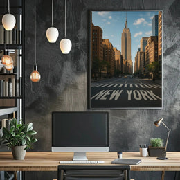 New York City Ambiance Urban Architecture Travel Poster PosterGoat