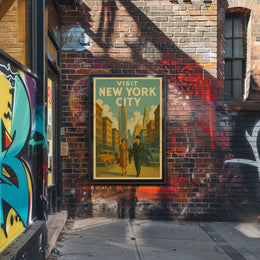 New York City Art Deco Travel Poster PosterGoat