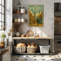 New York City Art Deco Travel Poster PosterGoat