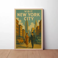 New York City Art Deco Travel Poster PosterGoat
