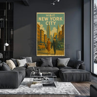 New York City Art Deco Travel Poster PosterGoat