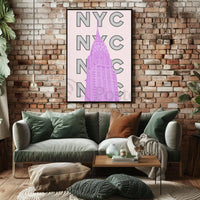 New York City Chrysler Building Iconic Travel Poster PosterGoat