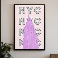 New York City Chrysler Building Iconic Travel Poster PosterGoat