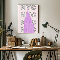 New York City Chrysler Building Iconic Travel Poster PosterGoat