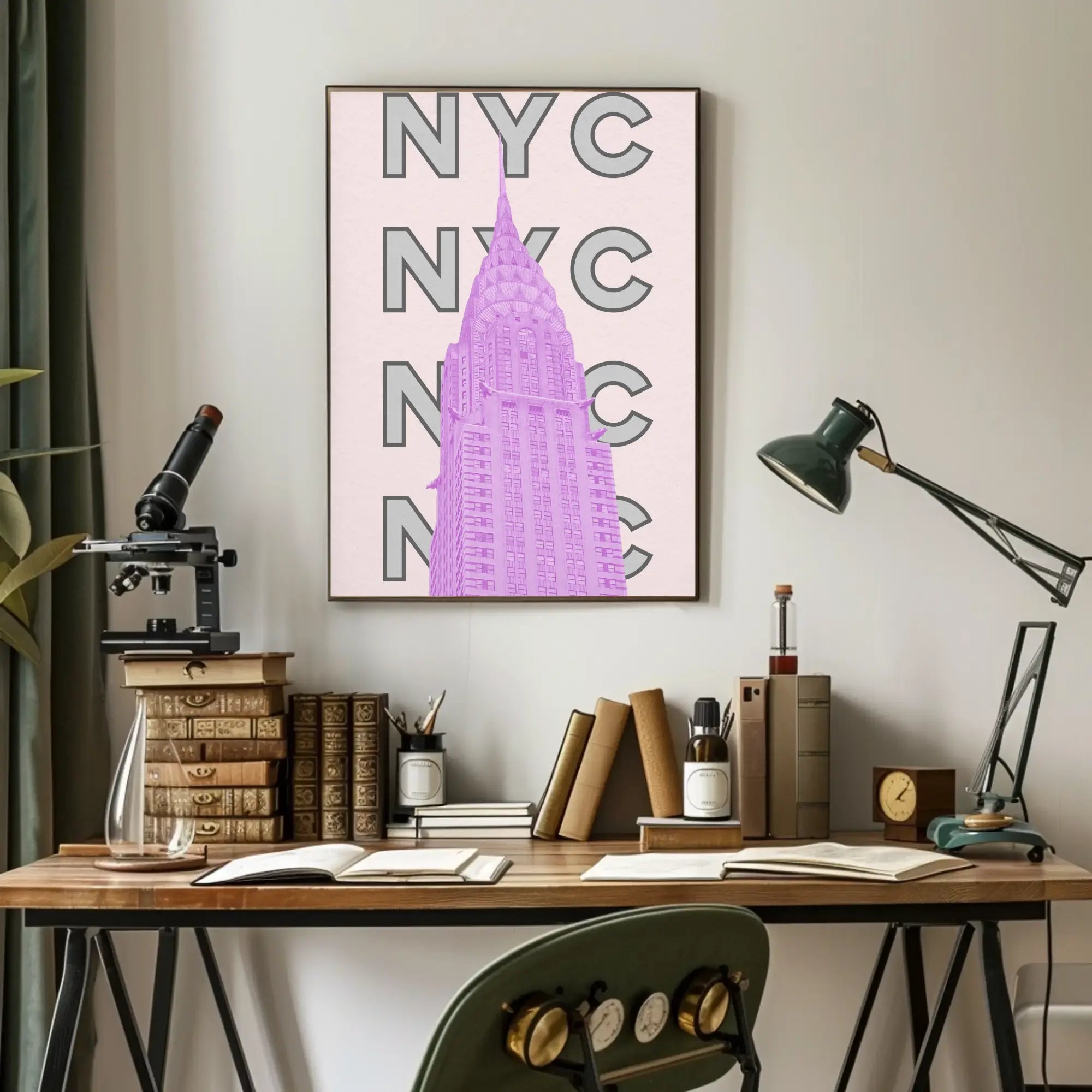 New York City Chrysler Building Iconic Travel Poster PosterGoat