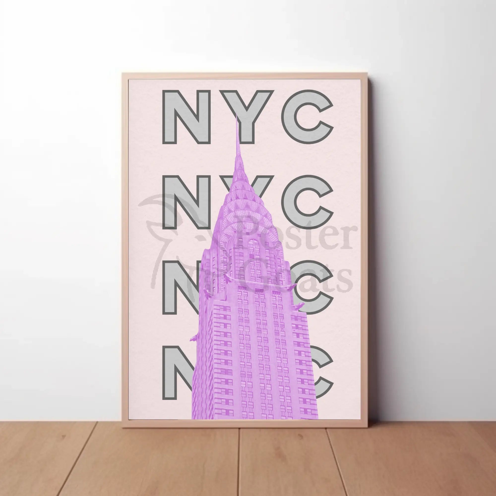 New York City Chrysler Building Iconic Travel Poster PosterGoat