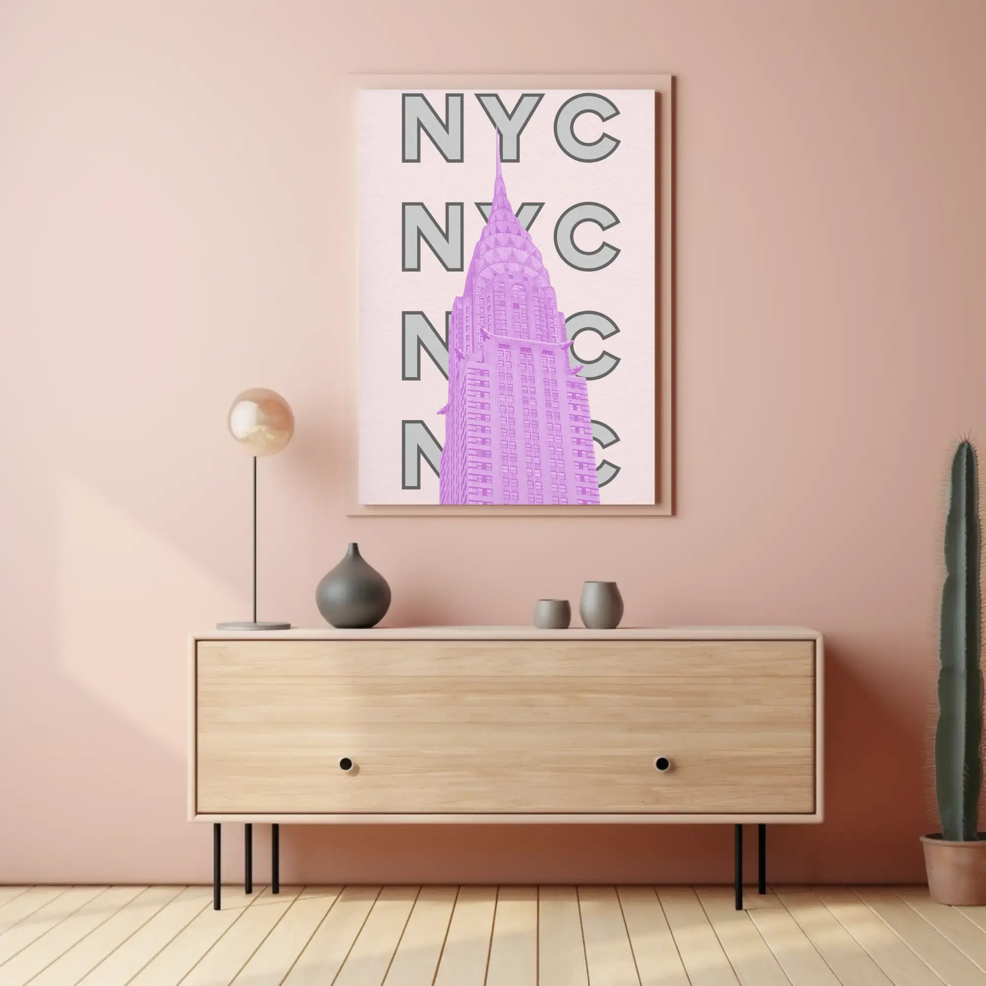 New York City Chrysler Building Iconic Travel Poster PosterGoat