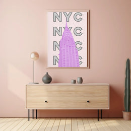 New York City Chrysler Building Iconic Travel Poster PosterGoat