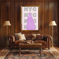 New York City Chrysler Building Iconic Travel Poster PosterGoat